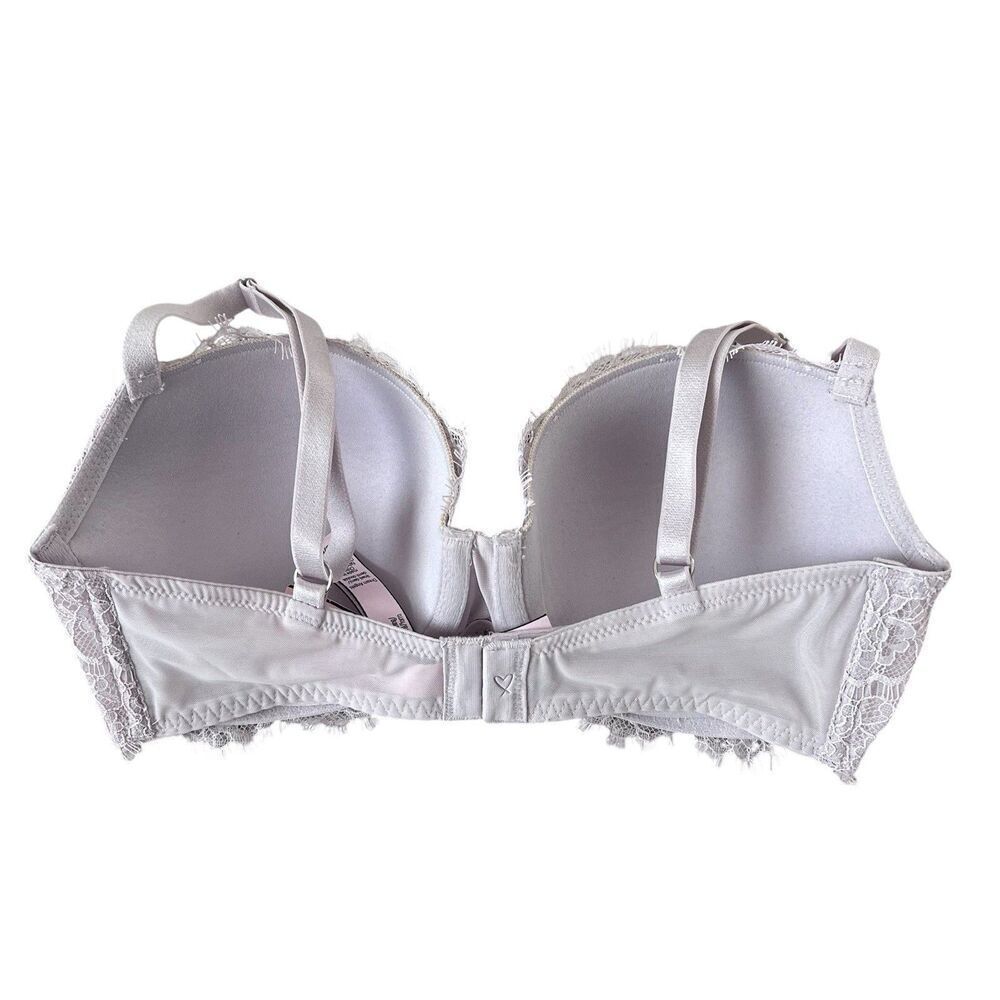 Victoria's Secret Dream Angels Push Up Bra 32DD NEW Lace Rhinestone - Picture 4 of 6